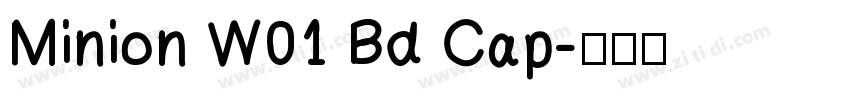 Minion W01 Bd Cap字体转换